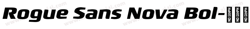 Rogue Sans Nova Bol字体转换